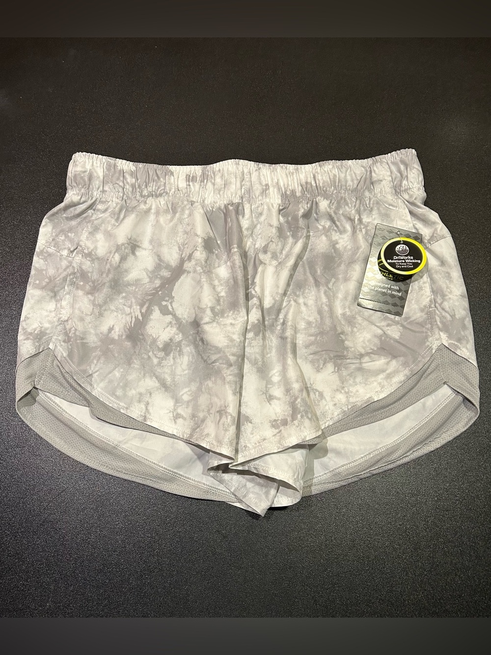 NWT Women’s L Grey Tyedye Athletic Works Sport Shorts
